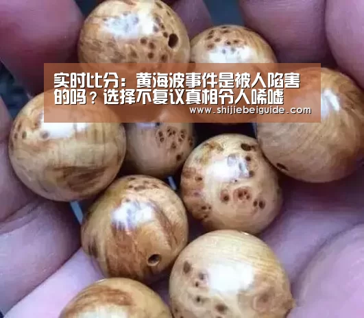 实时比分:黄海波事件是被人陷害的吗?选择不复议真相令人唏嘘(图2) 世界杯直播
